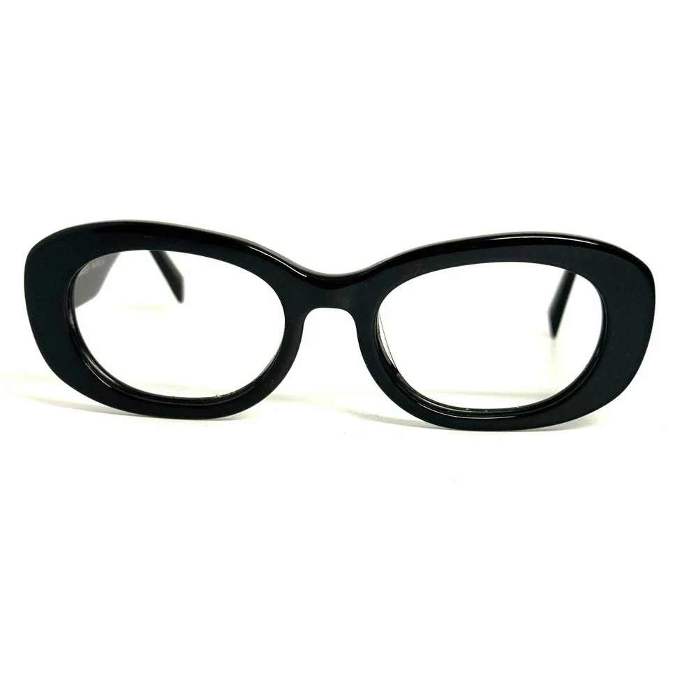 Warby Parker Carmel XW 100 Eyeglasses Jet Black Cat Eye Frames 53-20-140